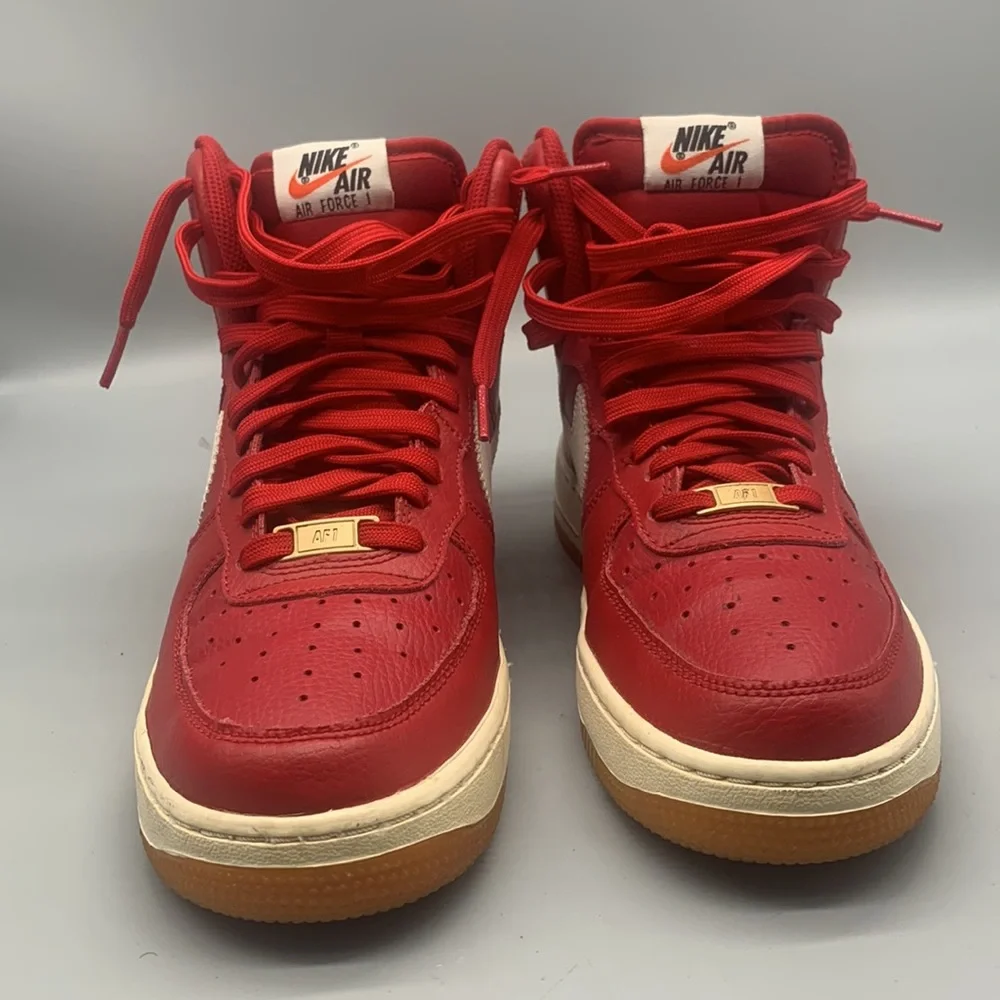 Nike Air Force 1☆ High 07 Red Men's Size 7Y (8.5 Women)